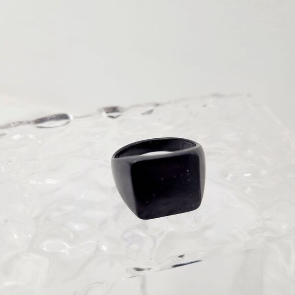 Brand New Black Square Ring Size: 10US - Picture 1 of 10